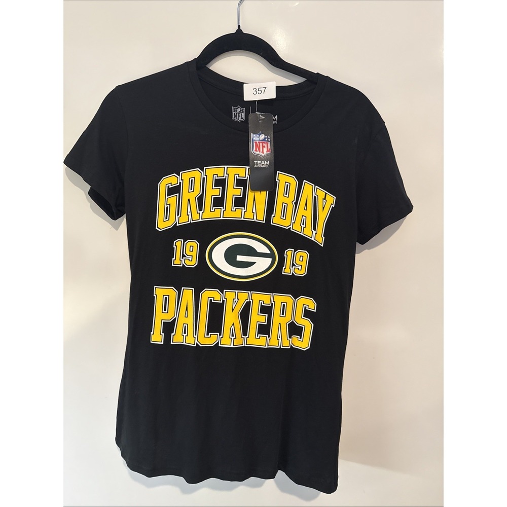 NFL Team Apparel Womens small Green Bay Packers Short Sleeve Tee T Shirt Top NEW